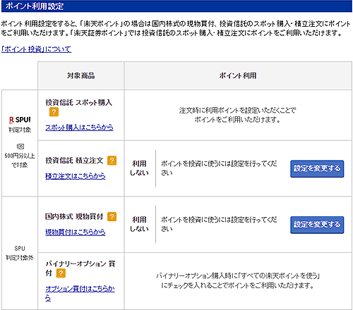 �y�V�،��̊y�V�|�C���g���p�ݒ���